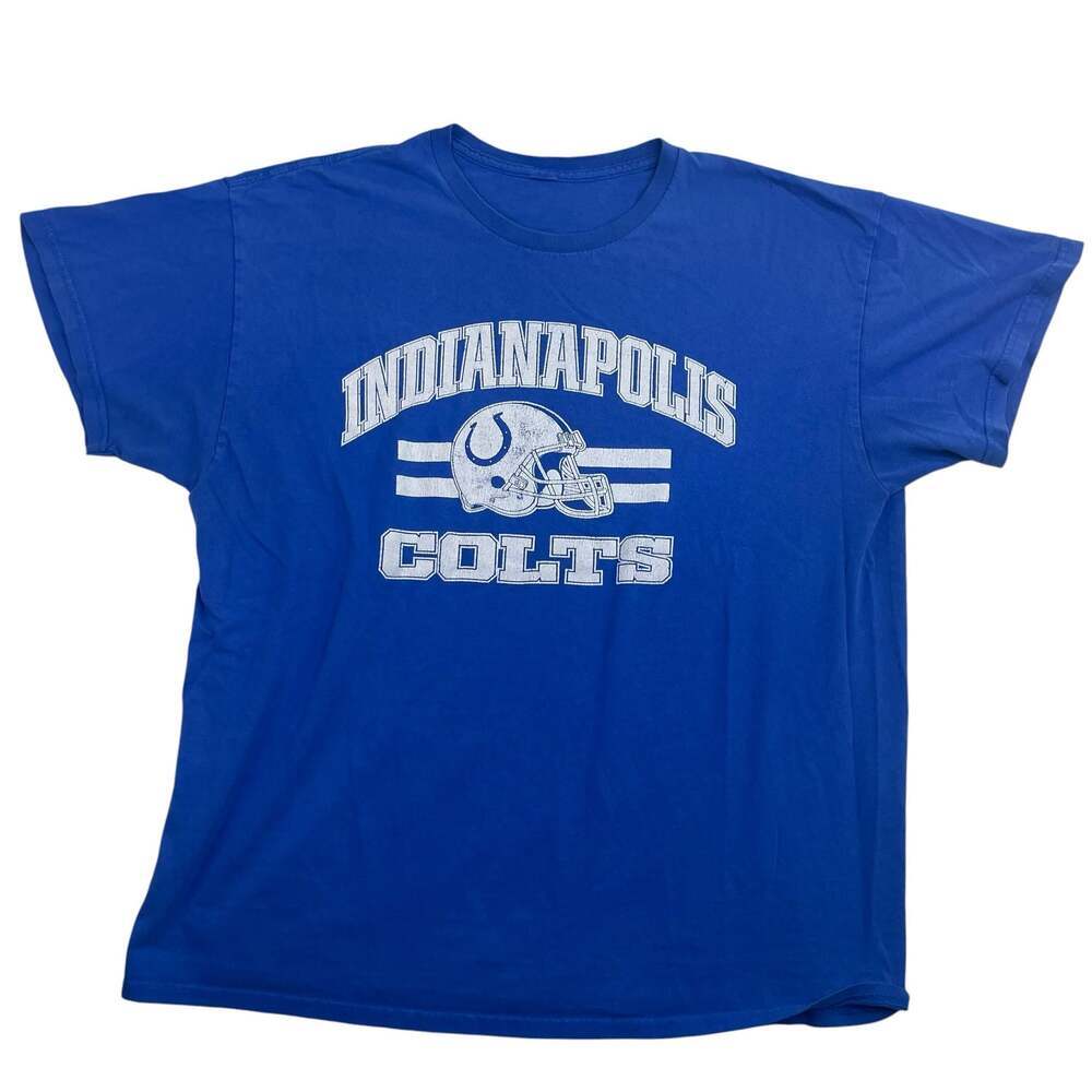 Indianapolis Colts NFL Graphic T-Shirt Blue Size XL